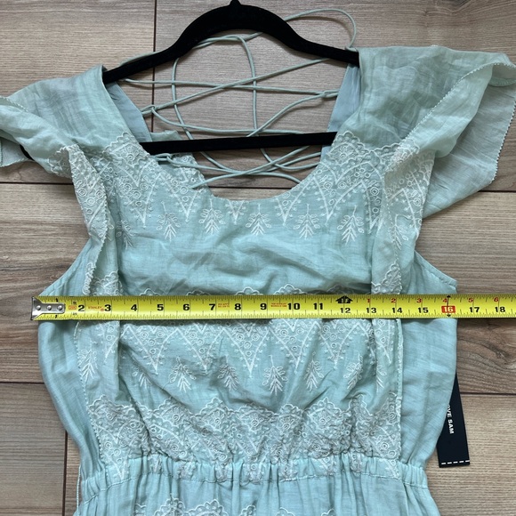 Anthropologie X Love Sam Amia Embroidered Lace-Up Maxi Dress - Picture 13 of 16